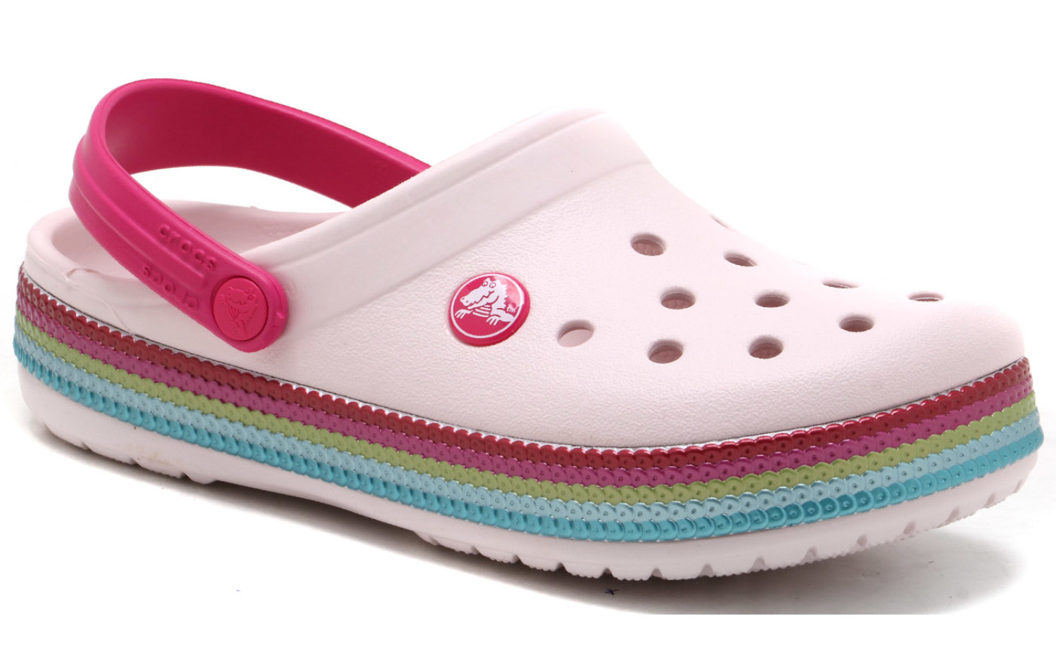 Klapki CROCS-CROCBAND-SEQUIN-BAND-CLOG-205525