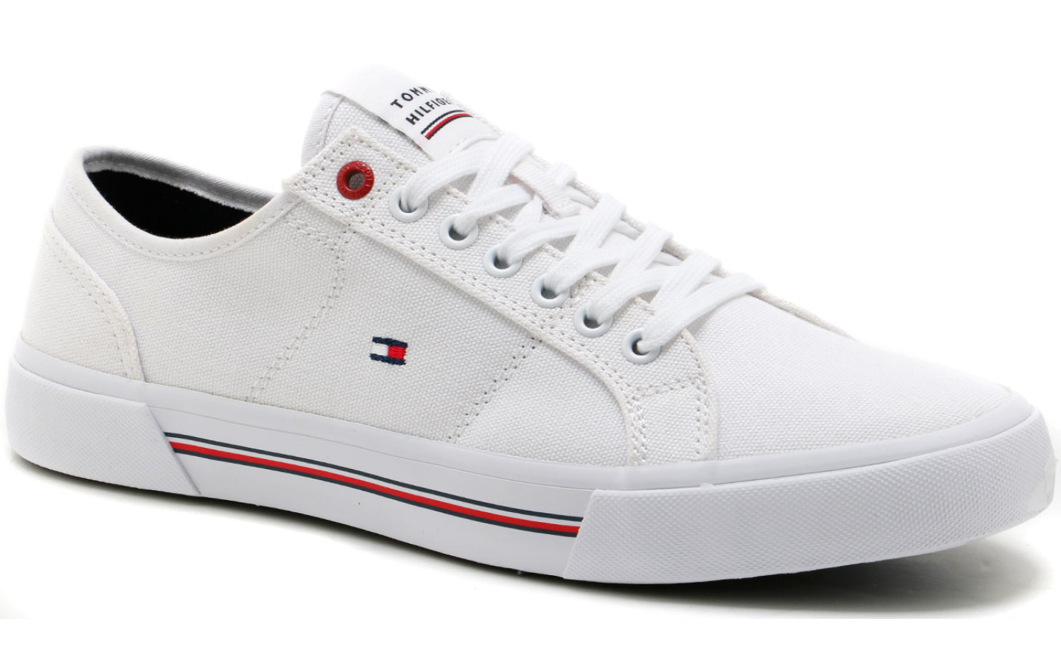 Trampki TOMMY HILFIGER CORE CORPORATE VULC CANVAS FM0FM04560