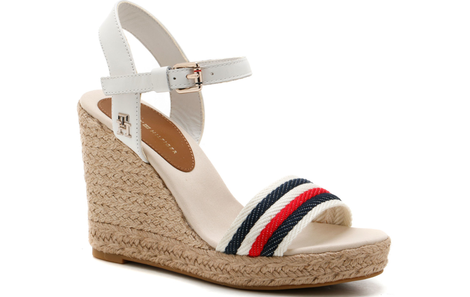 Sandały TOMMY HILFIGER CORPORATE WEDGE FW0FW07086