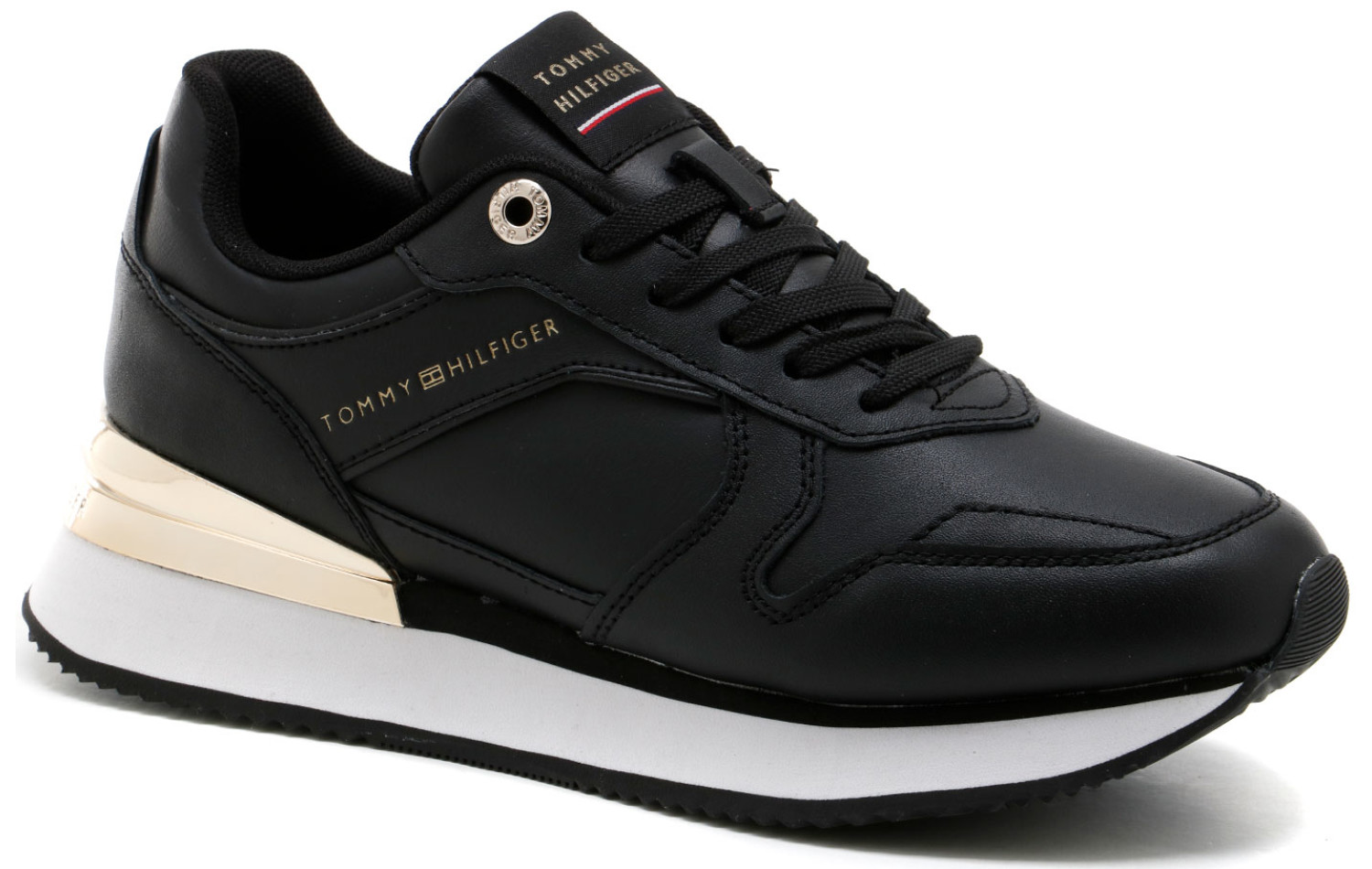 Sneakersy TOMMY HILFIGER ELEVATED FEMININE LEATHER RUNNER FW0FW07108