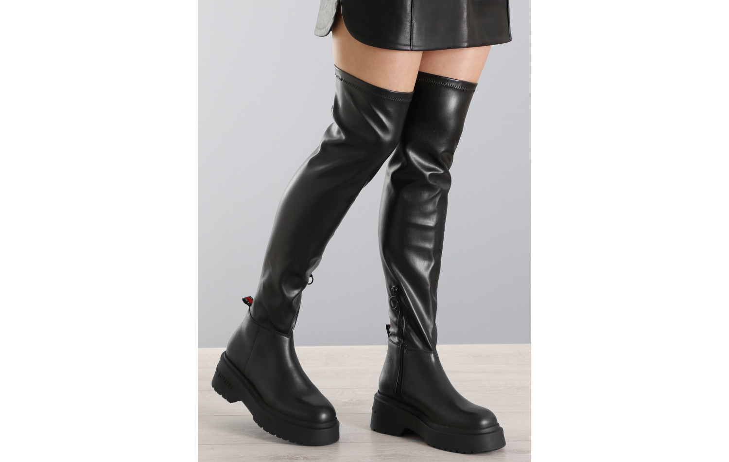 Kozaki TOMMY JEANS TJW OVER THE KNEE BOOTS EN0EN02254