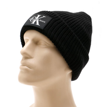 Czapki męskie CALVIN KLEIN JEANS-MONOGRAM PATCH BEANIE K50K506242