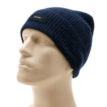 Czapki męskie CALVIN KLEIN-DADDY-WOOL-RIB-BEANIE-K50K507495