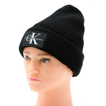 Czapki damskie CALVIN KLEIN JEANS-MONOGRAM-PEACH-BEANIE-K60K607383