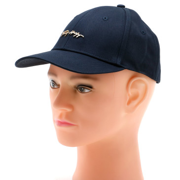 Czapki damskie TOMMY HILFIGER-SIGNATURE CAP-AW0AW10054