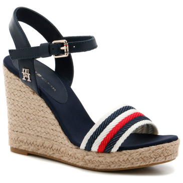 Sandały TOMMY HILFIGER CORPORATE WEDGE FW0FW07086