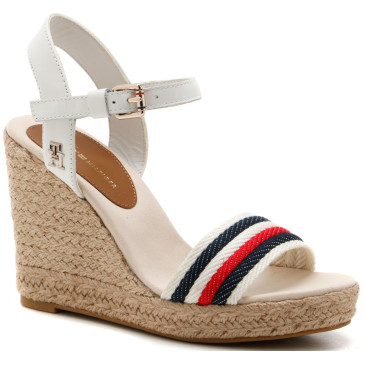 Sandały TOMMY HILFIGER CORPORATE WEDGE FW0FW07086