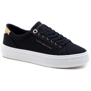 Sneakersy TOMMY HILFIGER ESSENTIAL VULC CANVAS SNEAKER FW0FW07682