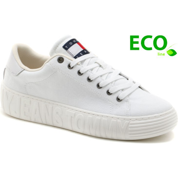 Sneakersy TOMMY JEANS CANVAS OUTSOLE EM0EM01160