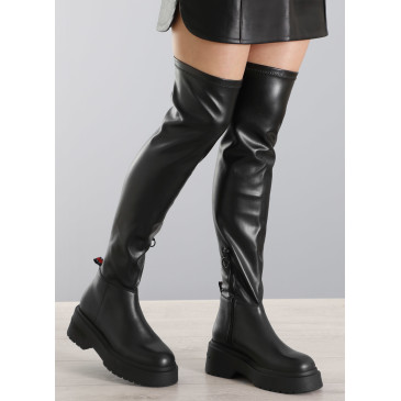 Kozaki TOMMY JEANS TJW OVER THE KNEE BOOTS EN0EN02254